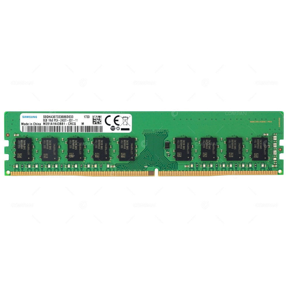 M391A1K43BB1-CRC SAMSUNG MEMORY 8GB PC4 DDR4 2400T ECC UDIMM -